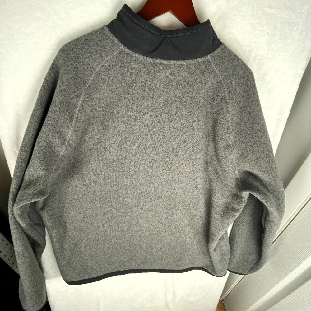 The North Face Fleece Jacket Men 2XL Gray Logo Gordon Lyons Long Sleeve Full Zip